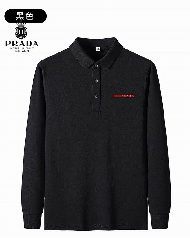 Prada long-sleeve POLO shirts men-D5614S - Click Image to Close